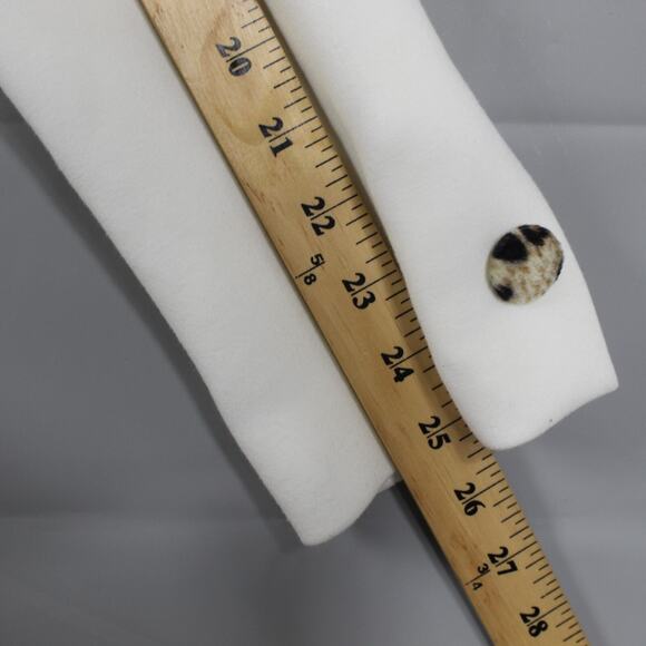 Leopard Trim White Blazer - Picture 15 of 16